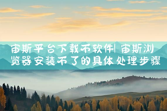 宙斯平台下载不软件